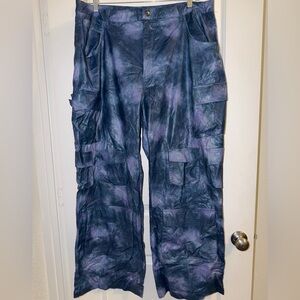 Fashion Nova WoMen's Tie-Dye Cargo Pants
